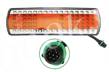 Фонарь задний LED правый с AMP разъемом (КамАЗ 5490, МАЗ 112.08.69-02)