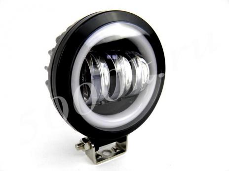 LED фара 35w + DRL FLOOD 90мм